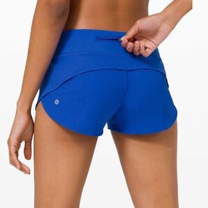 Lululemon Speed up shorts 2.5” size 2 in Cerulean blue